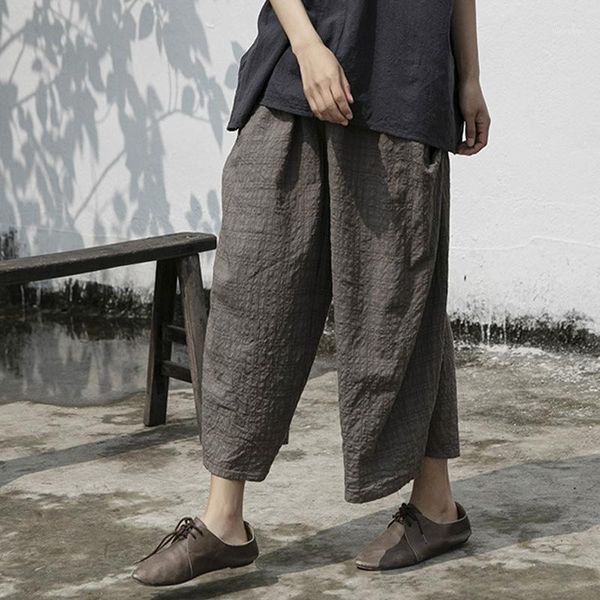 johnature women plaid straight pants elastic waist summer vintage trouser 2020 new pockets cotton linen loose casual pants1, Black;white
johnature women plaid straight pants elastic waist summer vintage trouser 2020 new pockets cotton linen loose casual pants1, Black;white