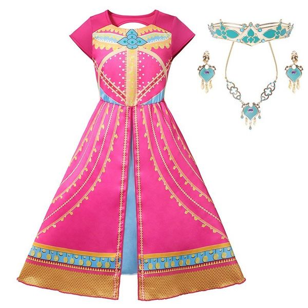 muababy girls jasmine princess costume backless rose printed aladdin's lamp arabian princess dress up carnival pageant clothes lj200825, Red;yellow
muababy girls jasmine princess costume backless rose printed aladdin's lamp arabian princess dress up carnival pageant clothes lj200825, Red;yellow
