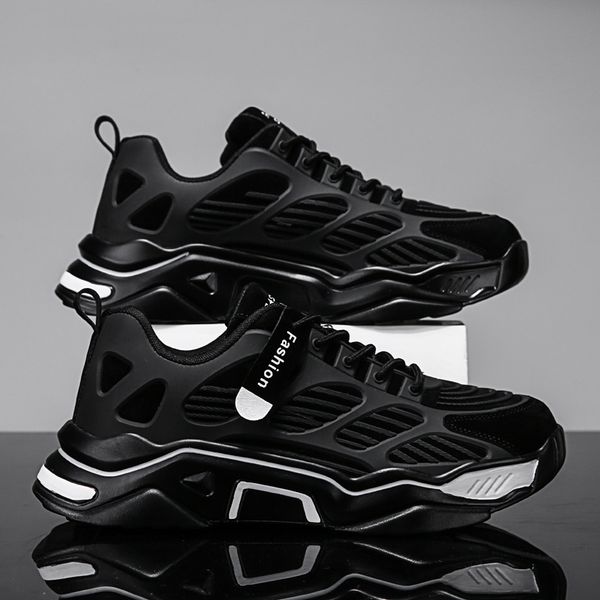 dad's men's new spring youth leisure sports running korean fashion versatile white trendy shoes, Black
dad's men's new spring youth leisure sports running korean fashion versatile white trendy shoes, Black