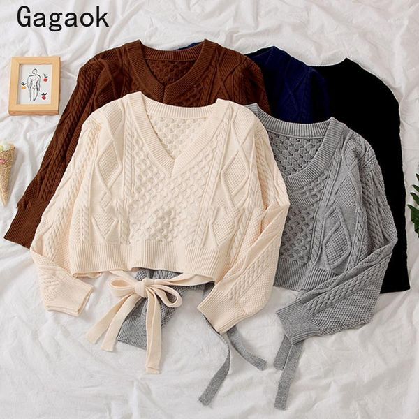 gagaok korean office lady spring/autumn sweaters women 2020 new v-neck short full solid lace up simple chic wild pullovers k40161, White;black
gagaok korean office lady spring/autumn sweaters women 2020 new v-neck short full solid lace up simple chic wild pullovers k40161, White;black