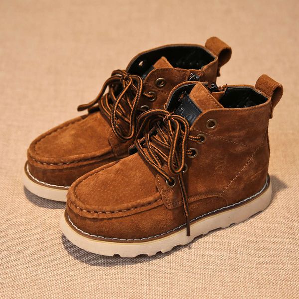 boys' 2019 spring new non slip sho children's leather martin boots, Black;red
boys' 2019 spring new non slip sho children's leather martin boots, Black;red