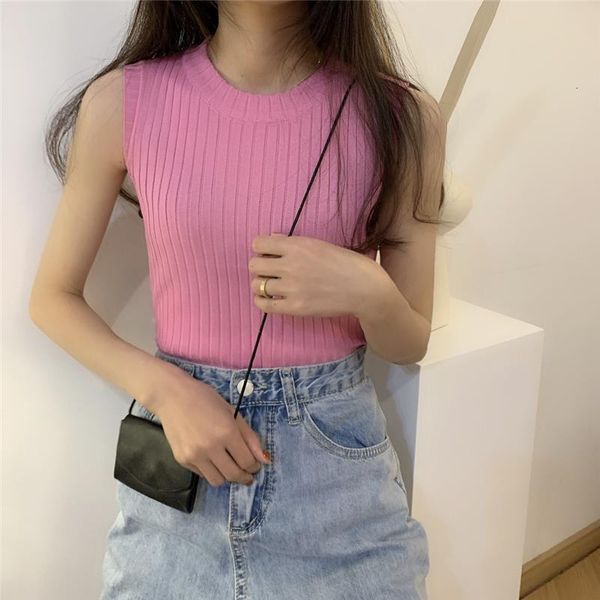 stretchable knit o-neck crop camis summer women solid basic slim camisole tank shirt for female, White
stretchable knit o-neck crop camis summer women solid basic slim camisole tank shirt for female, White