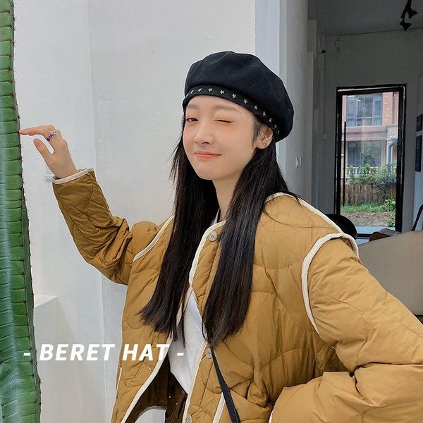 berets 2021 fashion winter women beret hat flat cap lady girl bone female franch style 90 s girls painter, Blue;gray
berets 2021 fashion winter women beret hat flat cap lady girl bone female franch style 90 s girls painter, Blue;gray
