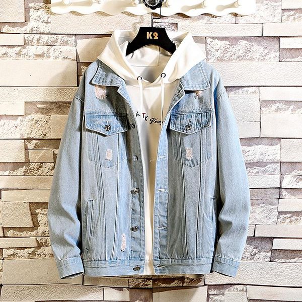 winter autumn men casual denim jacket coat mens solid color cotton jackets many holes design denim coat plus size m-5xl men, Black;brown
winter autumn men casual denim jacket coat mens solid color cotton jackets many holes design denim coat plus size m-5xl men, Black;brown