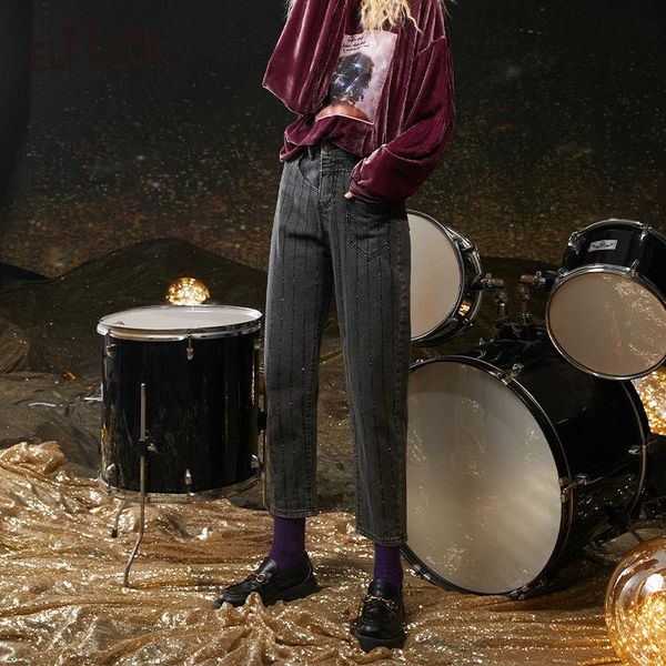 women's jeans elfsack gary solid high waist washed casual denim women,2021 autumn elf diamond beaded korean ladies,daily trousers, Blue
women's jeans elfsack gary solid high waist washed casual denim women,2021 autumn elf diamond beaded korean ladies,daily trousers, Blue