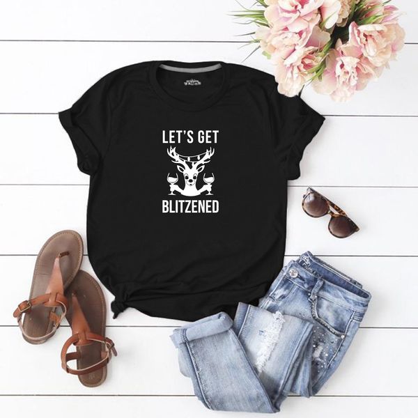 lh20213 summer christmas lets get blitzened deer head print loose large size pure cotton all-match t-shirt women, White
lh20213 summer christmas lets get blitzened deer head print loose large size pure cotton all-match t-shirt women, White