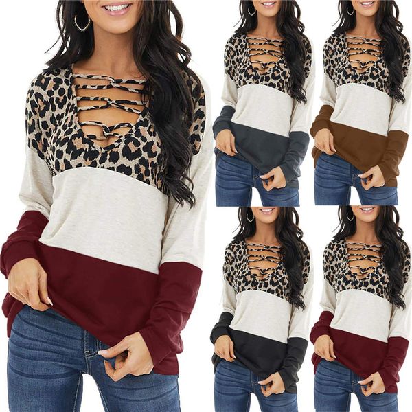 patchwork women leopard printed sweatshirts long sleeve v-neck sweater fashion casual loose autumn winter hoodies clothing s-2xl e111702, White
patchwork women leopard printed sweatshirts long sleeve v-neck sweater fashion casual loose autumn winter hoodies clothing s-2xl e111702, White