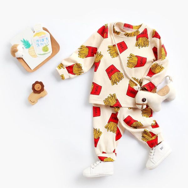 clothing sets winter and autumn baby girls boys korean long sleeve cartoons pattern pajama suit with pants, White
clothing sets winter and autumn baby girls boys korean long sleeve cartoons pattern pajama suit with pants, White