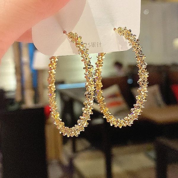 hoop & huggie punk style gold metal shiny big circle earrings for women statement round pendientes geometric fashion jewelry, Golden;silver
hoop & huggie punk style gold metal shiny big circle earrings for women statement round pendientes geometric fashion jewelry, Golden;silver