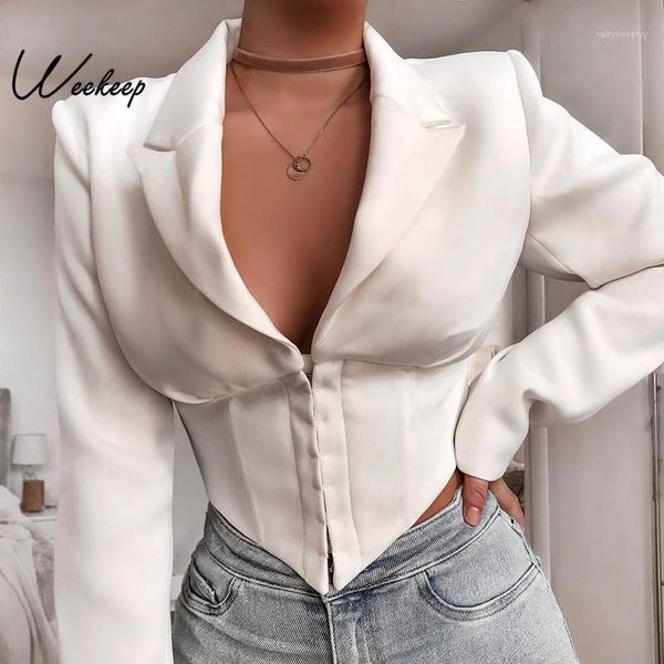 women's jackets 2021 cropped v-neck slim waist jacket women white high street long sleeve elegant women1, Black;brown
women's jackets 2021 cropped v-neck slim waist jacket women white high street long sleeve elegant women1, Black;brown