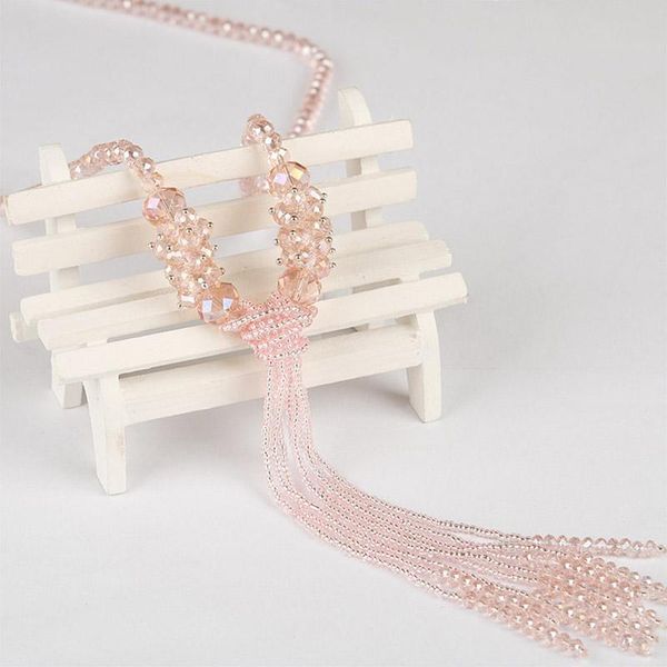 pendant necklaces weiyu 2021 fashion crystal long necklace tassel shiny string beads women sweater jewelry, Silver
pendant necklaces weiyu 2021 fashion crystal long necklace tassel shiny string beads women sweater jewelry, Silver