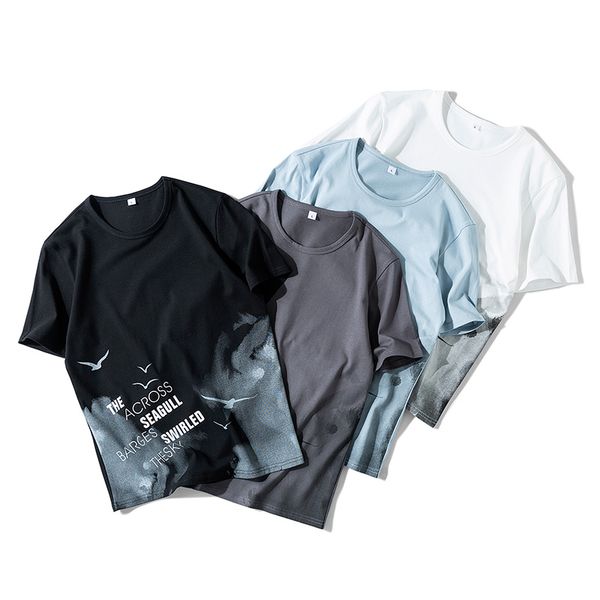 new printing t shirt mens 100% cotton fashion t-shirts summer short sleeve tee boy skate tshirt plus size 4xl, White;black
new printing t shirt mens 100% cotton fashion t-shirts summer short sleeve tee boy skate tshirt plus size 4xl, White;black