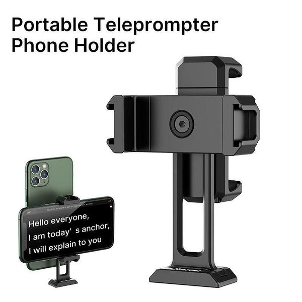 tripods st-18 phone holder horizontal and vertical shooting dual teleprompter stand mount clamp
tripods st-18 phone holder horizontal and vertical shooting dual teleprompter stand mount clamp