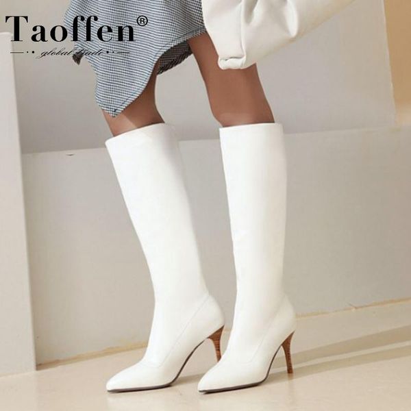 boots taoffen size 35-43 women knee metal decoration pointed toe thin high heel winter fashio footwear, Black
boots taoffen size 35-43 women knee metal decoration pointed toe thin high heel winter fashio footwear, Black