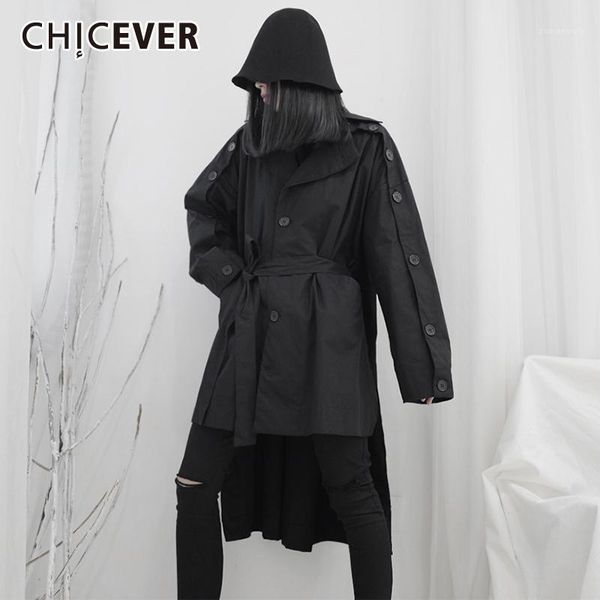 women's trench coats chicever vintage patchwork windbreaker women lapel collar long sleeve high waist sashes plus size irregular coat f, Tan;black
women's trench coats chicever vintage patchwork windbreaker women lapel collar long sleeve high waist sashes plus size irregular coat f, Tan;black
