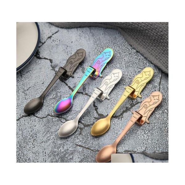 5 colors coffee spoons stainless steel mermaid spoons stir-hanging coffee spoon dessert spoon creative tableware zhao
5 colors coffee spoons stainless steel mermaid spoons stir-hanging coffee spoon dessert spoon creative tableware zhao