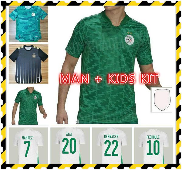 man kids kit 2020 algeria mahrez two star soccer jerseys 20 21 atal slimani brahimi home bennacer football shirts maillot de foot uniforms, Black;yellow
man kids kit 2020 algeria mahrez two star soccer jerseys 20 21 atal slimani brahimi home bennacer football shirts maillot de foot uniforms, Black;yellow