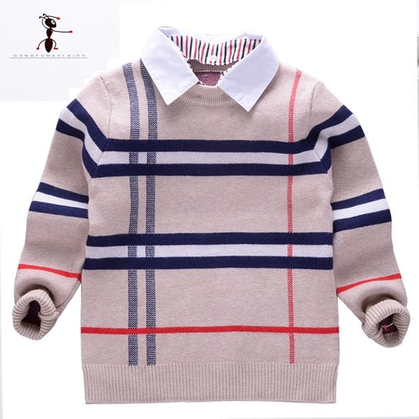 kung fu ant new arrival casual autumn boys sweaters for boys o-neck or turn-down cotton knitted kids clothes y200901, Blue
kung fu ant new arrival casual autumn boys sweaters for boys o-neck or turn-down cotton knitted kids clothes y200901, Blue