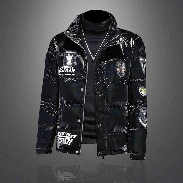 men's down & parkas 80 down winter jacket men's stand collar bright face short 3rbf, Black
men's down & parkas 80 down winter jacket men's stand collar bright face short 3rbf, Black