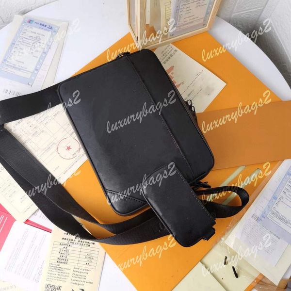 2023 l bag duo shoulder bags for men luxurys designers bag 2 sets postman mens wallet 26cm embossed crossbody m69827 message bag vrkt, Black
2023 l bag duo shoulder bags for men luxurys designers bag 2 sets postman mens wallet 26cm embossed crossbody m69827 message bag vrkt, Black
