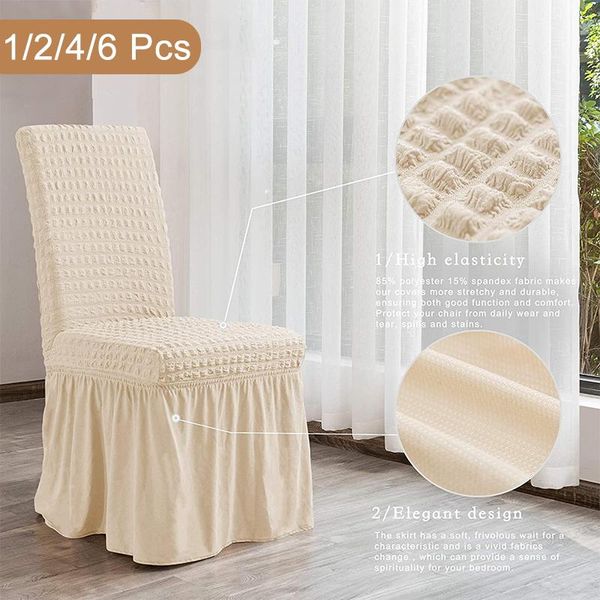 chair covers 1/2/4/6 pcs seersucker cover spandex slipcover dust protection wedding supply home decoration elasticity
chair covers 1/2/4/6 pcs seersucker cover spandex slipcover dust protection wedding supply home decoration elasticity