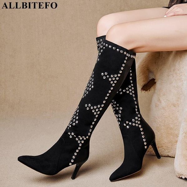 boots allbitefo rivets design fashion thin heel women thigh high winter shoes knee shoes1, Black
boots allbitefo rivets design fashion thin heel women thigh high winter shoes knee shoes1, Black