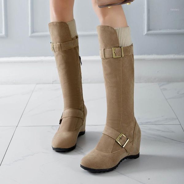 aiweiyi knee high boots for woman round toe height increased thigh high boots buckle design autumn winter knee botas mujer1, Black
aiweiyi knee high boots for woman round toe height increased thigh high boots buckle design autumn winter knee botas mujer1, Black