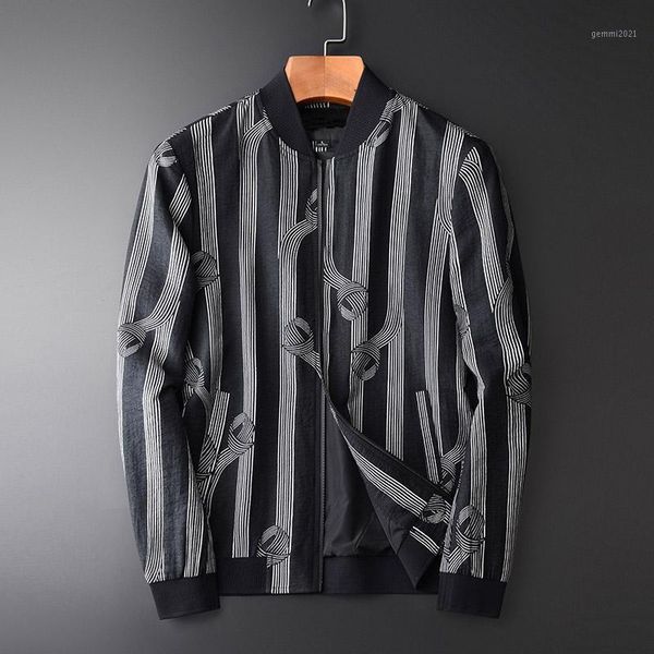 men's jackets minglu linen mens plus size 4xl luxury baseball collar vertical stripe sim fit and coats spring male coats1, Black;brown
men's jackets minglu linen mens plus size 4xl luxury baseball collar vertical stripe sim fit and coats spring male coats1, Black;brown