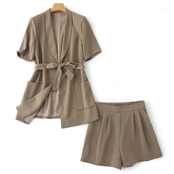 women's casual shorts suit chiffon blazer pants summer 2020 casual short-sleeved ladies jacket elegant office suit1, White;black
women's casual shorts suit chiffon blazer pants summer 2020 casual short-sleeved ladies jacket elegant office suit1, White;black