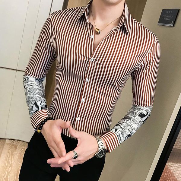 men's casual shirts 2021 brand clothing fashion male autumn slim fit business shirts/men's lapel stripe long sleeve s-3xl, White;black
men's casual shirts 2021 brand clothing fashion male autumn slim fit business shirts/men's lapel stripe long sleeve s-3xl, White;black