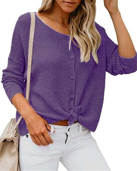 vip2020 knitted long sleeve v-neck knotting cardigan loose sweater for women, White;black
vip2020 knitted long sleeve v-neck knotting cardigan loose sweater for women, White;black