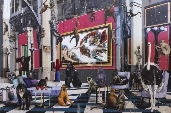 all these monkeys home decor handpainted &hd print oil paintings on canvas wall art pictures 201218
all these monkeys home decor handpainted &hd print oil paintings on canvas wall art pictures 201218