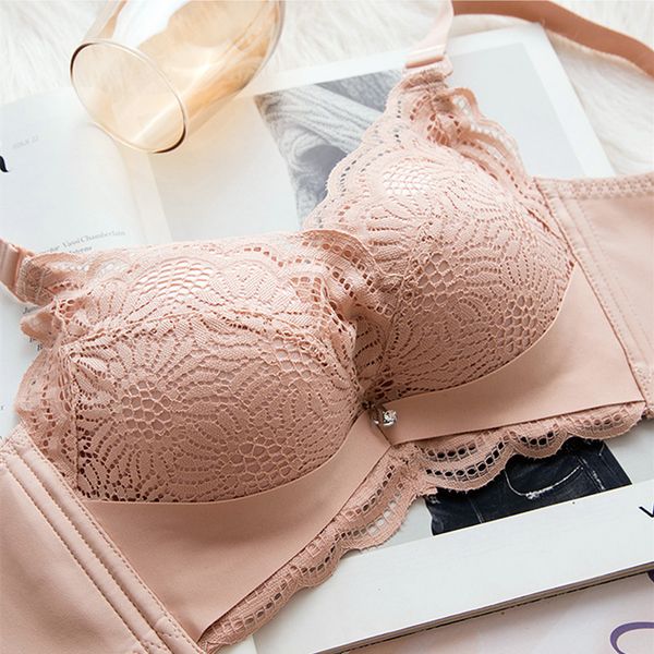 non magnetic small flat chest special thickened 5cm bra gathered underwear for women without steel ring adjustment, White
non magnetic small flat chest special thickened 5cm bra gathered underwear for women without steel ring adjustment, White