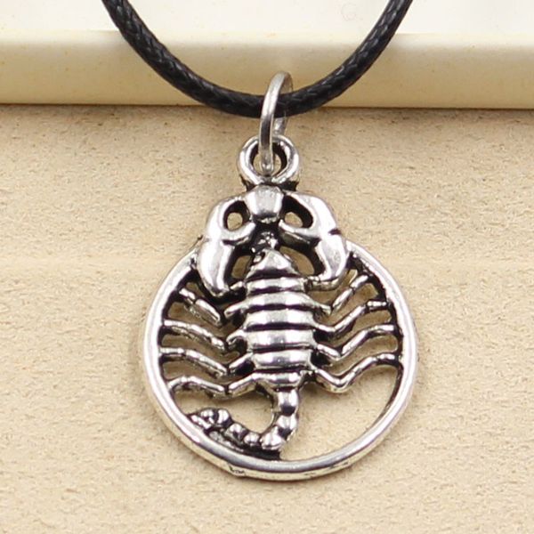 tibetan silver color pendant scorpion necklace choker charm black leather cord factory price handmade jewelry tbab
tibetan silver color pendant scorpion necklace choker charm black leather cord factory price handmade jewelry tbab