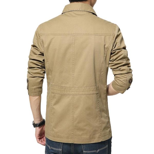 2021 men's jacket coat 4xl casual solid men outerwear slim fit khaki army cotton male jackets brand clothing, Black;brown
2021 men's jacket coat 4xl casual solid men outerwear slim fit khaki army cotton male jackets brand clothing, Black;brown