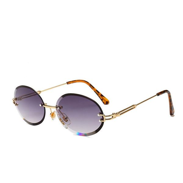 sunglasses rimless trimmed oval women fashion spectacles trend fine polished glasses, White;black
sunglasses rimless trimmed oval women fashion spectacles trend fine polished glasses, White;black