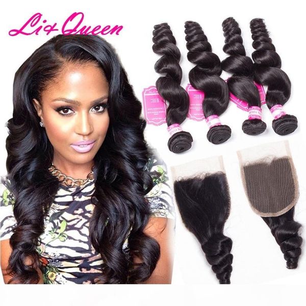brazilian loose wave virgin hair bundles with closure hair extensions loose wave 4x4 lace closure middle three part natural black, Black;brown
brazilian loose wave virgin hair bundles with closure hair extensions loose wave 4x4 lace closure middle three part natural black, Black;brown