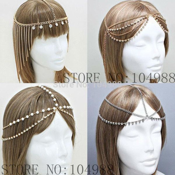 women fashion new style chains head jewelry more styles hair head chains jewelry 2 colors, Silver
women fashion new style chains head jewelry more styles hair head chains jewelry 2 colors, Silver