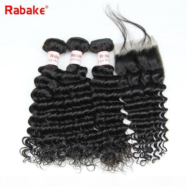 remy deep wave brazilian hair 3 bundles with closure rabake human hair weave extensions 4x4 swiss lace closure wholesale fast shipping, Black;brown
remy deep wave brazilian hair 3 bundles with closure rabake human hair weave extensions 4x4 swiss lace closure wholesale fast shipping, Black;brown