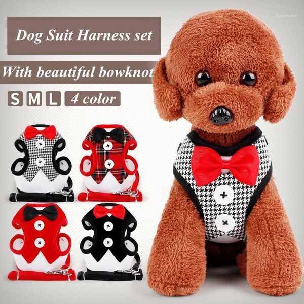 jcpal dog suit harness set with bowtie classical small pets puppy shirts leash spring dogs cloth t shirt outfit sets1
jcpal dog suit harness set with bowtie classical small pets puppy shirts leash spring dogs cloth t shirt outfit sets1