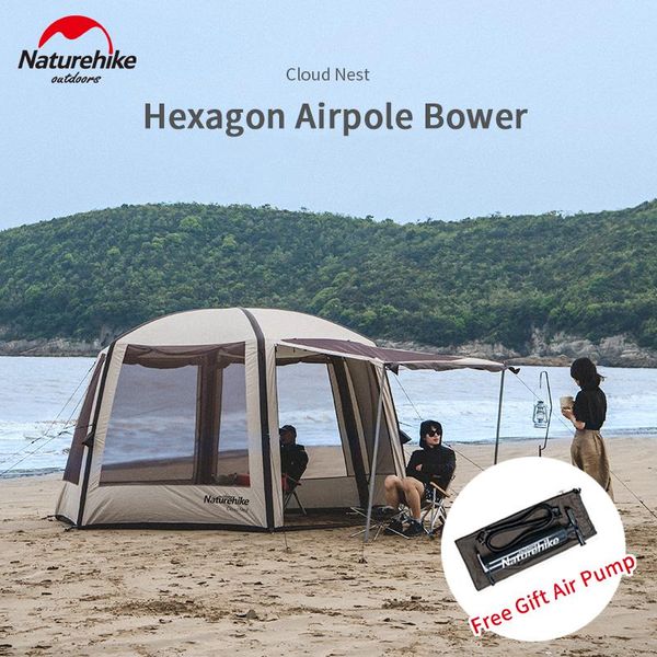 naturehike 150d cloud nest hexagonal inflatable tent rainproof sunscreen awning outdoor beach camping tent canopy with air pump
naturehike 150d cloud nest hexagonal inflatable tent rainproof sunscreen awning outdoor beach camping tent canopy with air pump