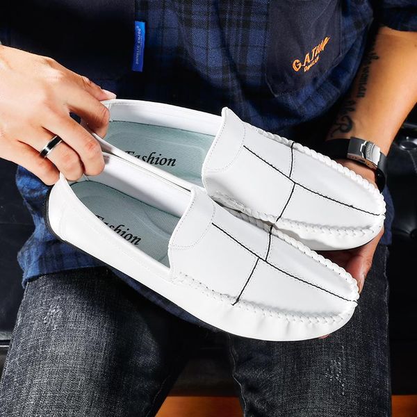 2020 mens spring white slip-on dress shoes luxury shoes for men formal men's wedding leather genuine new zapatos de hombre, Black
2020 mens spring white slip-on dress shoes luxury shoes for men formal men's wedding leather genuine new zapatos de hombre, Black