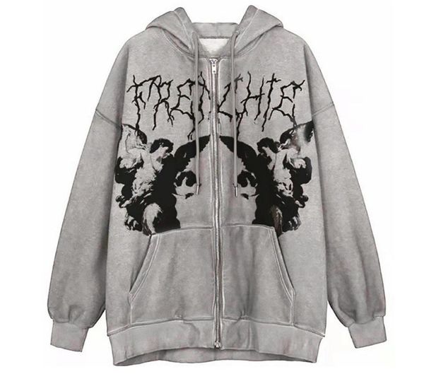 hip hop streetwear women men hoodies goth angel dark print zipper jacket coat harajuku hooded clothes punk outwear for boys girls, Black;brown
hip hop streetwear women men hoodies goth angel dark print zipper jacket coat harajuku hooded clothes punk outwear for boys girls, Black;brown