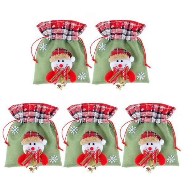 christmas decorations 5pcs candy bags santa snowman elk bear drawstring gift for christmas, party, year
christmas decorations 5pcs candy bags santa snowman elk bear drawstring gift for christmas, party, year