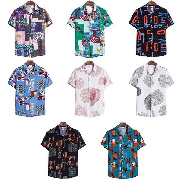 men shirts cotton linen printed short sleeve slim shirts lapel buttons pattern casual summer shirt, White;black
men shirts cotton linen printed short sleeve slim shirts lapel buttons pattern casual summer shirt, White;black