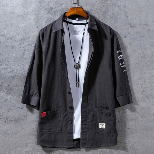 2021 new oversized cotton mens blouses fashion summer casual shirts men short sleeve japanese male blouse p1rc, White;black
2021 new oversized cotton mens blouses fashion summer casual shirts men short sleeve japanese male blouse p1rc, White;black