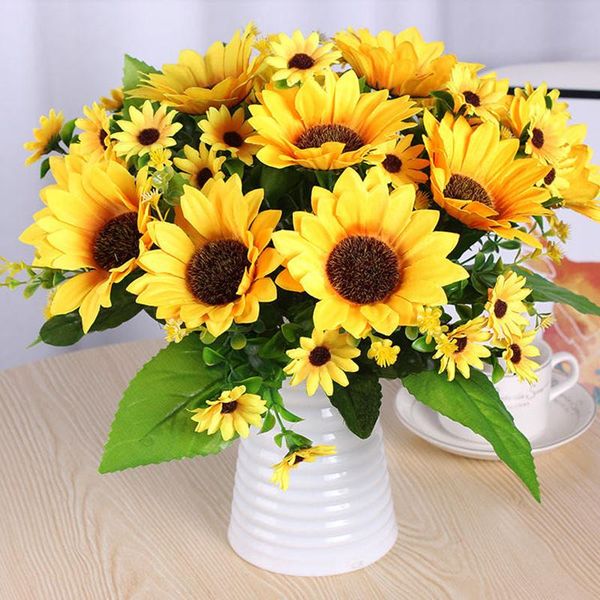 decorative flowers & wreaths artificial sunflower flower 7 heads beautiful bouquet wedding party festival home decoration fake simulation su
decorative flowers & wreaths artificial sunflower flower 7 heads beautiful bouquet wedding party festival home decoration fake simulation su