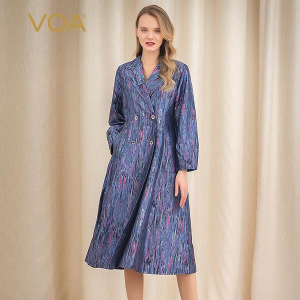 voa heavyweight silk pleated stitched british retro double-button suit collar long-sleeved long windshield f320, Tan;black
voa heavyweight silk pleated stitched british retro double-button suit collar long-sleeved long windshield f320, Tan;black