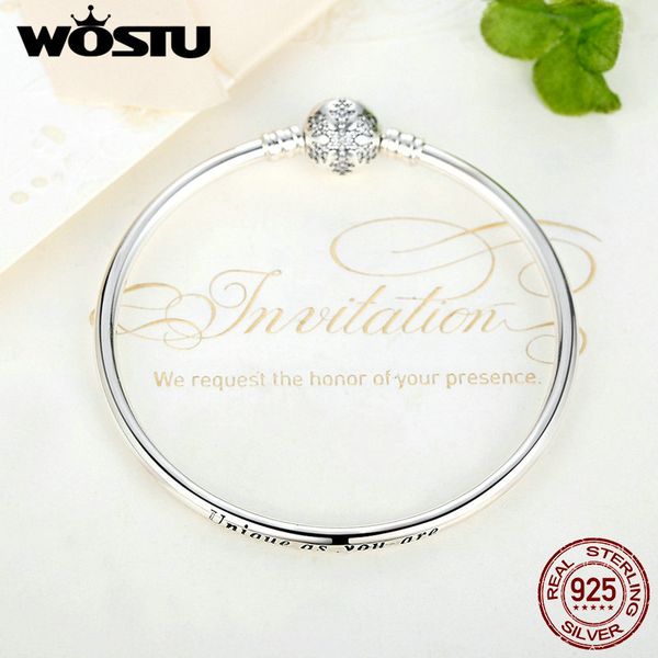 wostu authentic 925 sterling silver engrave snowflake clasp unique as you are chain bracelet & bangle fit diy jewelry xchs915 201209, Black
wostu authentic 925 sterling silver engrave snowflake clasp unique as you are chain bracelet & bangle fit diy jewelry xchs915 201209, Black