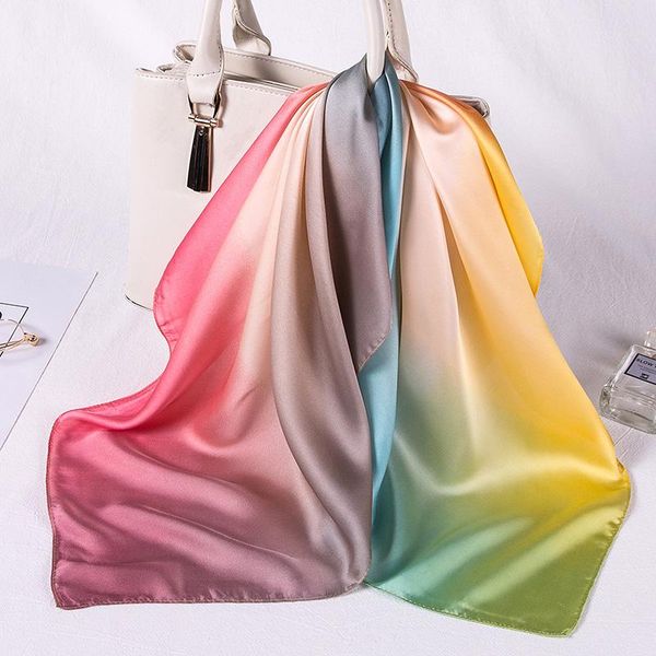 scarves women silk scarf square neckerchief satin kerchief for girls rainbow color printed fahsion neck hair scarfs, Blue;gray
scarves women silk scarf square neckerchief satin kerchief for girls rainbow color printed fahsion neck hair scarfs, Blue;gray